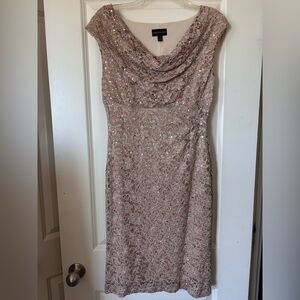 Connected Apparel Sequin Midi Dress